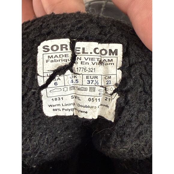 Sorel Sz 6 Waterproof Plaid Warm Lined Tivoli Winter Snow Boots Laced - Picture 9 of 11